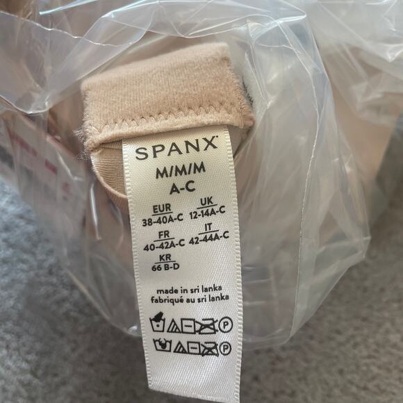 Spanx Fit To You Bra Womens Medium A-C Beige Sheerflex New - Picture 4 of 14